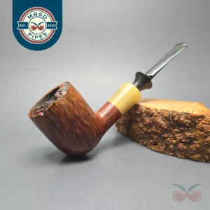 Savinelli Nonpareil 9128 Smooth Billiard w/ Horn Estate Briar Pipe, Italian Estates