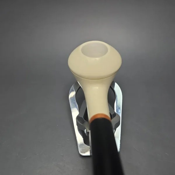 MBSD Meerschaum Deluxe Smooth Churchwarden Rhodesian Block Meerschaum Pipe, Briar-Mortise, New - Image 7