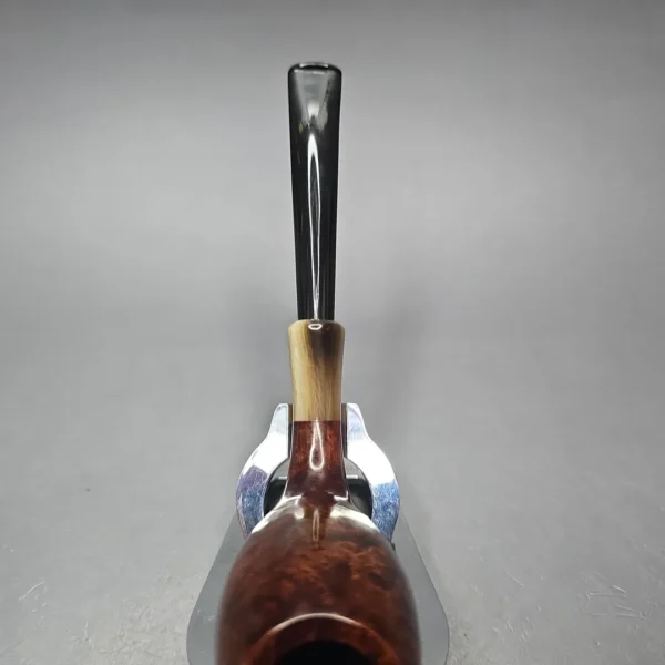 MBSD Briars Modern Masters 3 Smooth Tulip w/ Faux Horn Handmade Briar Pipe, New - Image 8