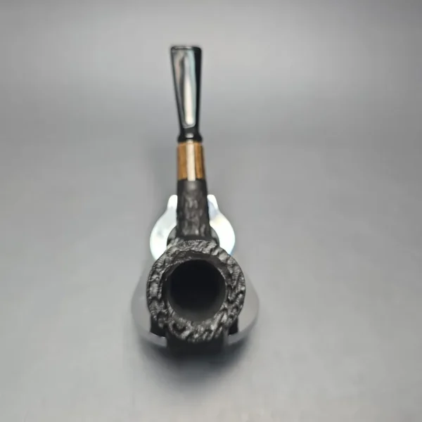 MBSD Briars by Piero Vitale Black Rusticated Billiard with Zebrawood (New) - Image 9