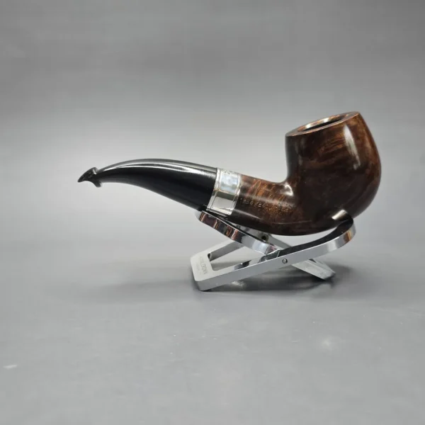 Peterson 160th Anniversary Pat. B Dark Smooth Bent Billiard Briar Pipe, New - Image 4