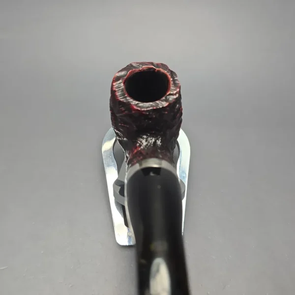 Peterson Cobble XL90 Rusticated & Sandblasted Bent Billiard w/ Silver Briar Pipe, New - Image 6