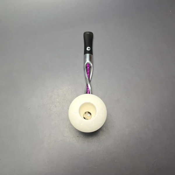 Falcon Shillelagh Purple w/ MBSD Meerschaum Rhodesian Block Meerschaum Bowl Pipe, New - Image 8