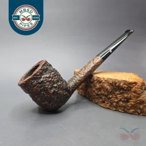 Castello (1950s-60s) Sea Rock Briar SC 32 Rusticated Canadian Estate Briar Pipe, Italian Estates