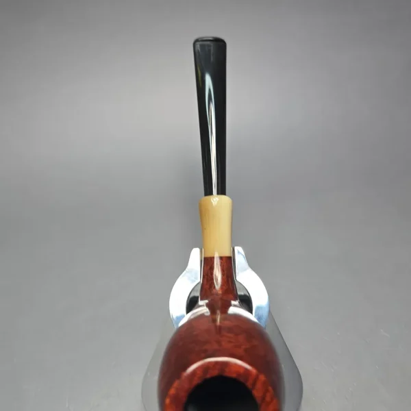 MBSD Briars Modern Masters 3 Smooth Tulip w/ Faux Horn Handmade Briar Pipe, New - Image 8