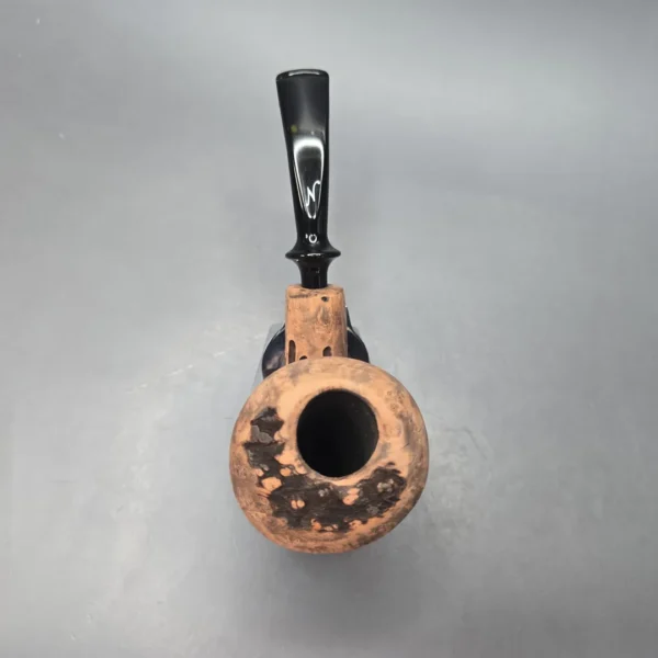 Nording Spruce Matte Partially Rusticated Freehand Estate Briar Pipe, Unsmoked - Image 8