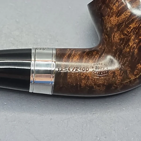 Peterson 160th Anniversary Pat. B Dark Smooth Bent Billiard Briar Pipe, New - Image 12