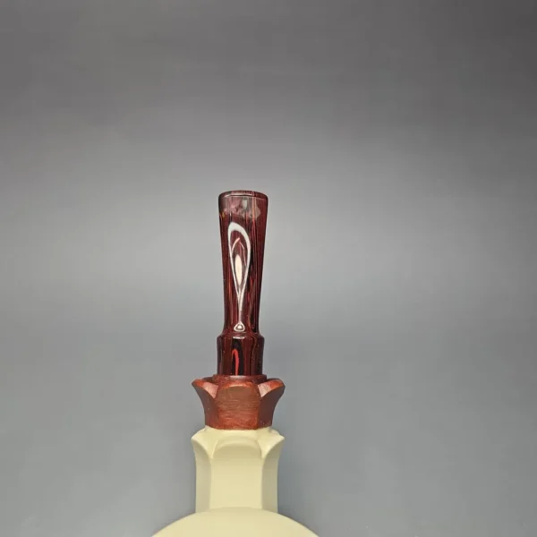 MBSD Meerschaum Premier XL by Bay Pipes Floral Calabash w/ Case & Tamper Block Meerschaum Pipe, New - Image 10