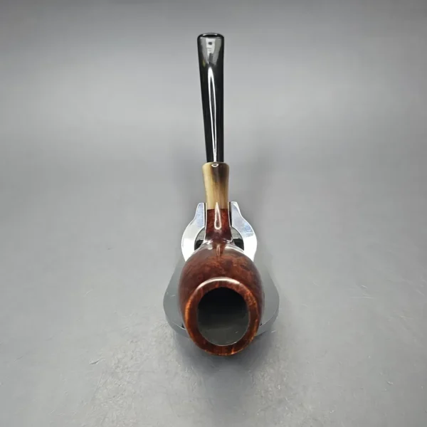 MBSD Briars Modern Masters 3 Smooth Tulip w/ Faux Horn Handmade Briar Pipe, New - Image 9
