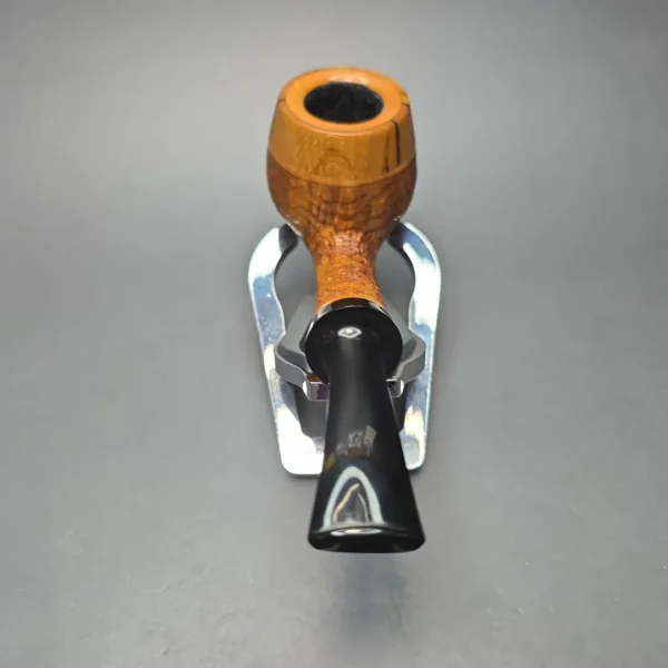 Papa Bear's Pipes by Tim Beaumont Sandblasted Apple w/ Spalted Poplar Handmade Briar Pipe, New - Image 10