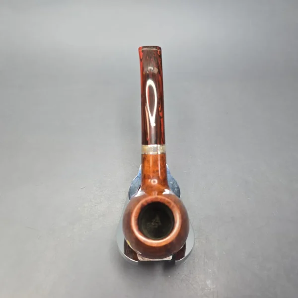 Dunhill 1994 Amber Root Quaint Smooth Author w/ Silver Estate Briar Pipe, Unsmoked - Image 8