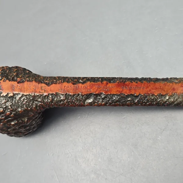 Castello (1950s-60s) Sea Rock Briar SC 32 Rusticated Canadian Estate Briar Pipe, Italian Estates - Image 11