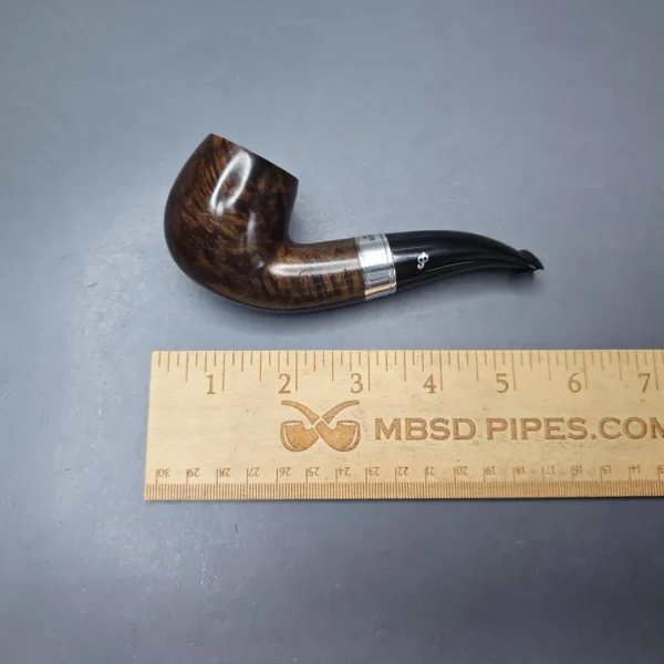 Peterson 160th Anniversary Pat. B Dark Smooth Bent Billiard Briar Pipe, New - Image 13