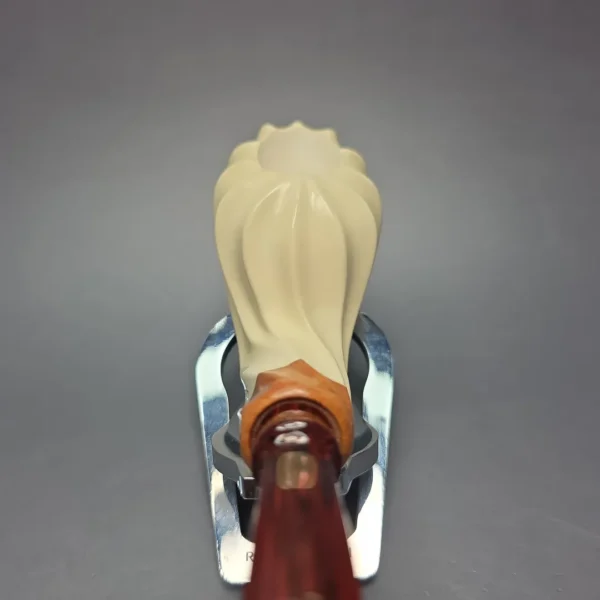 MBSD Meerschaum Premier by Bay Pipes Fluted Whale w/ Case & Tamper Block Meerschaum Pipe, New - Image 7