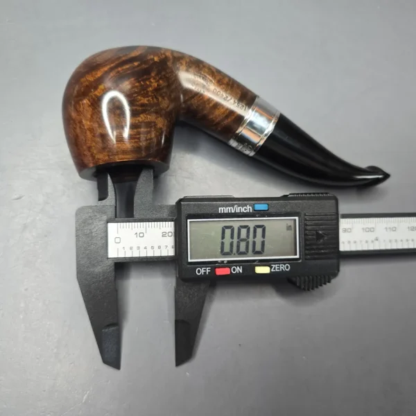 Peterson 160th Anniversary Pat. B Dark Smooth Bent Billiard Briar Pipe, New - Image 14