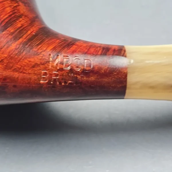 MBSD Briars Modern Masters 3 Smooth Tulip w/ Faux Horn Handmade Briar Pipe, New - Image 11