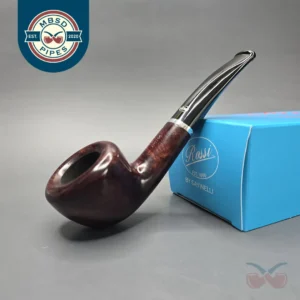 Rossi Rubino Antico 8316 Smooth Pot w/ Nickel Briar Pipe, New, 6mm