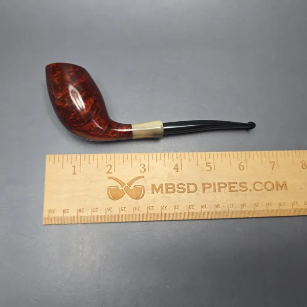 MBSD Briars Modern Masters 3 Smooth Tulip w/ Faux Horn Handmade Briar Pipe, New - Image 13