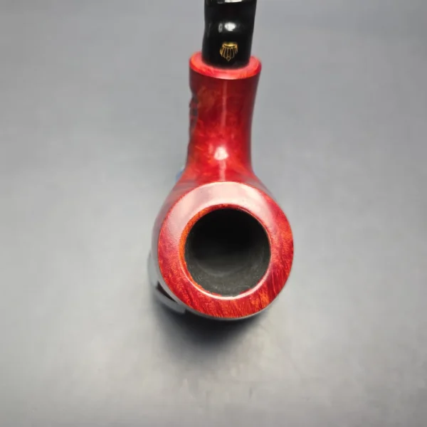 Poul Winslow Crown Viking Partially Rusticated Brandy Estate Briar Pipe, Unsmoked - Image 6