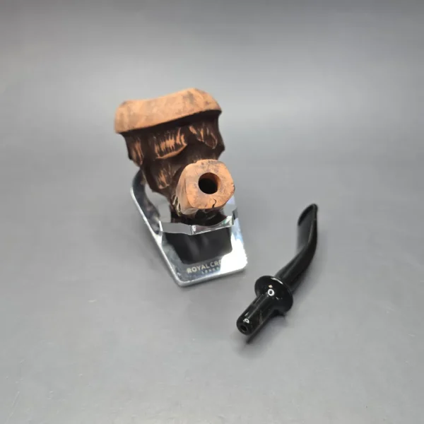 Nording Spruce Matte Partially Rusticated Freehand Estate Briar Pipe, Unsmoked - Image 12