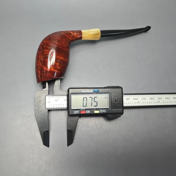 MBSD Briars Modern Masters 3 Smooth Tulip w/ Faux Horn Handmade Briar Pipe, New - Image 14