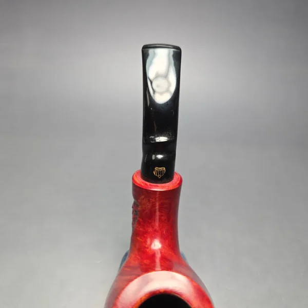 Poul Winslow Crown Viking Partially Rusticated Brandy Estate Briar Pipe, Unsmoked - Image 7