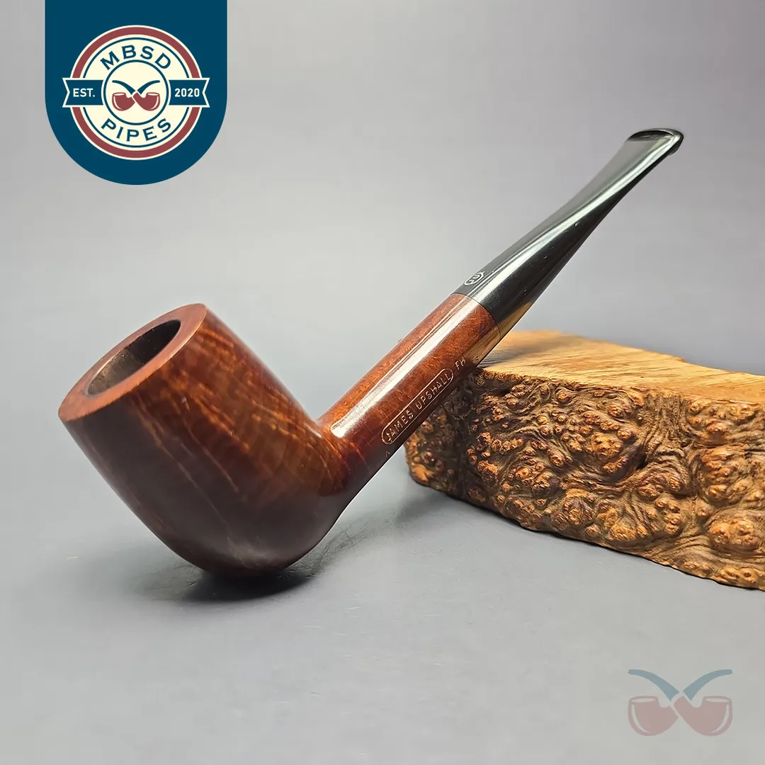 James Upshall A Grade Group 6 Smooth Billiard Estate Briar Pipe, Unsmoked