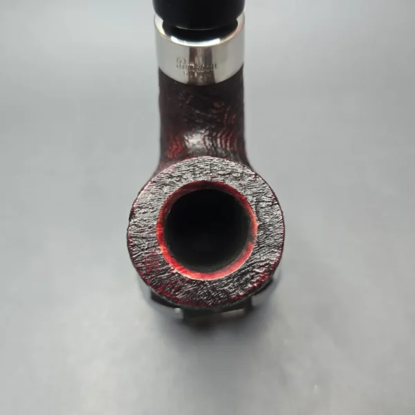 Peterson House Pipe Sandblasted Oom Paul w/ Silver Briar Pipe, New - Image 7