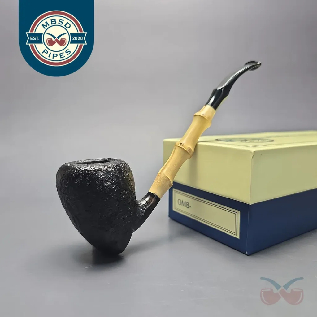MBSD Briars Modern Masters 1 Sandblasted Peewit w/ Bamboo Handmade Briar Pipe, New