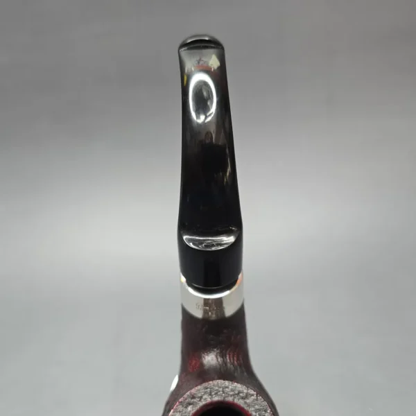 Peterson House Pipe Sandblasted Oom Paul w/ Silver Briar Pipe, New - Image 8