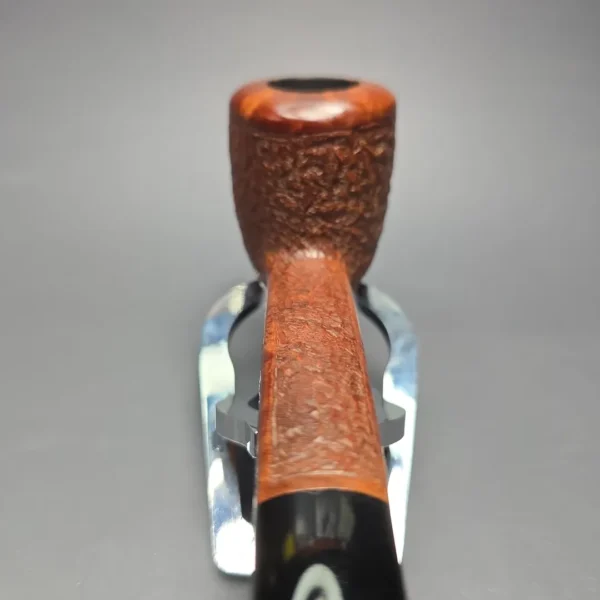 Julius Vesz 1988 Hand Cut 2 Partially Rusticated Canadian Estate Briar Pipe, Other Estates - Image 6