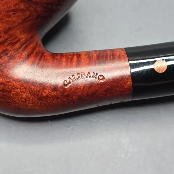 Calibano (Mastro de Paja) 101 S C3 Smooth Bent Billiard Estate Briar Pipe, Unsmoked - Image 10