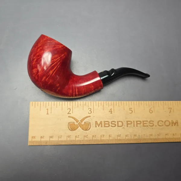 Poul Winslow Crown Viking Partially Rusticated Brandy Estate Briar Pipe, Unsmoked - Image 11