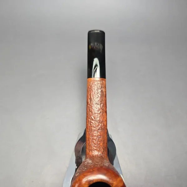 Julius Vesz 1988 Hand Cut 2 Partially Rusticated Canadian Estate Briar Pipe, Other Estates - Image 8