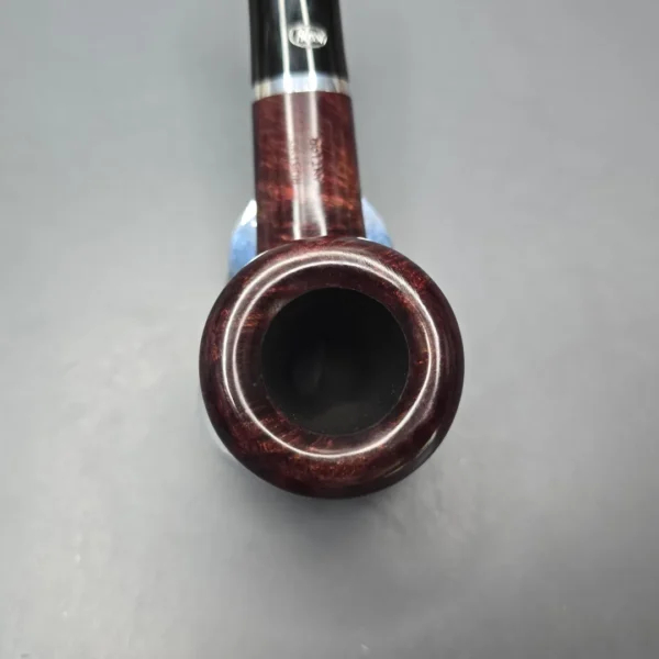 Rossi Rubino Antico 8316 Smooth Pot w/ Nickel Briar Pipe, New, 6mm - Image 7