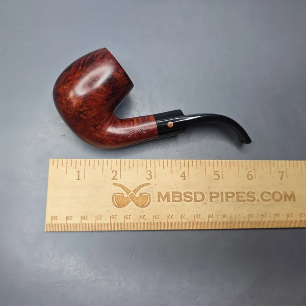 Calibano (Mastro de Paja) 101 S C3 Smooth Bent Billiard Estate Briar Pipe, Unsmoked - Image 13