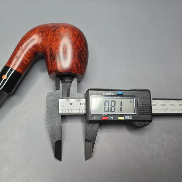 Calibano (Mastro de Paja) 101 S C3 Smooth Bent Billiard Estate Briar Pipe, Unsmoked - Image 14
