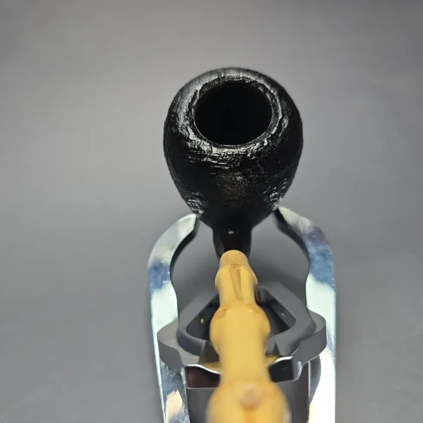 MBSD Briars Modern Masters 1 Sandblasted Peewit w/ Bamboo Handmade Briar Pipe, New - Image 6