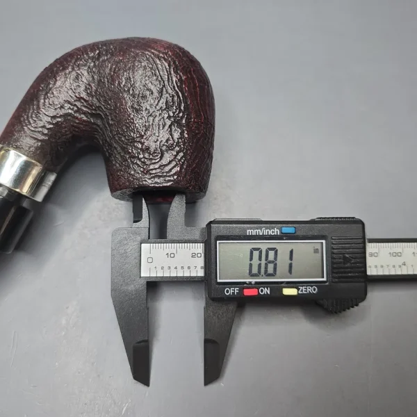 Peterson House Pipe Sandblasted Oom Paul w/ Silver Briar Pipe, New - Image 13