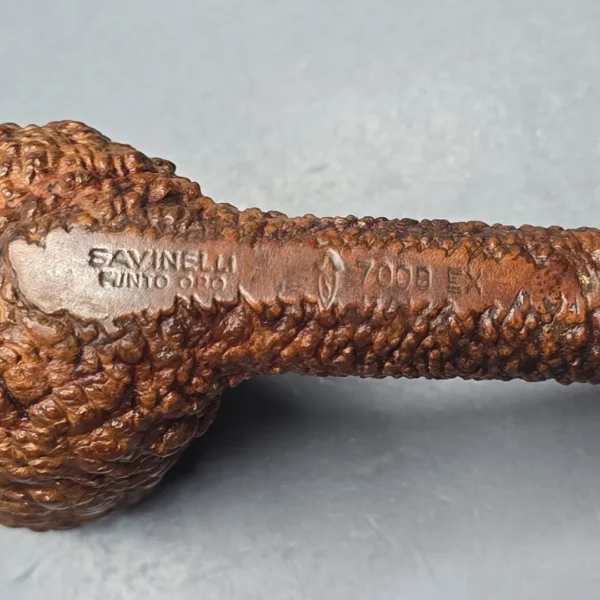 Savinelli (c.1960s) Punto Oro Corallo 7008 EX Rusticated Lovat Estate Briar Pipe, Italian Estates - Image 10