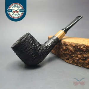 MBSD Briars by Piero Vitale Black Rusticated Billiard with Olivewood (New)