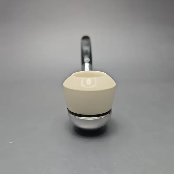 Falcon Chrome Bent Dental w/ MBSD Meerschaum Dublin Block Meerschaum Bowl Pipe, New - Image 3