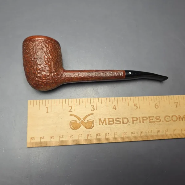 Julius Vesz 1988 Hand Cut 2 Partially Rusticated Canadian Estate Briar Pipe, Other Estates - Image 12