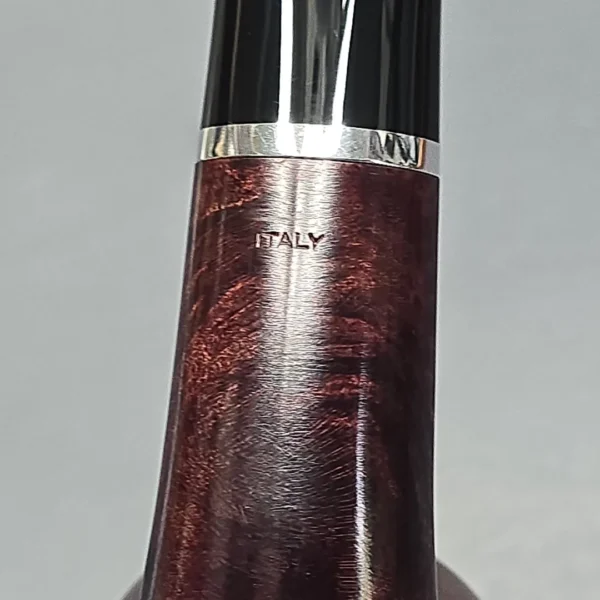 Rossi Rubino Antico 8316 Smooth Pot w/ Nickel Briar Pipe, New, 6mm - Image 12
