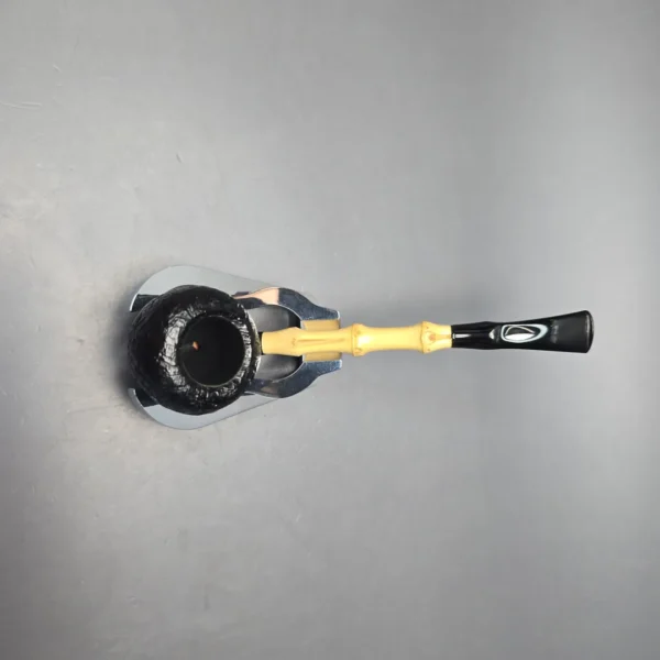 MBSD Briars Modern Masters 1 Sandblasted Peewit w/ Bamboo Handmade Briar Pipe, New - Image 9