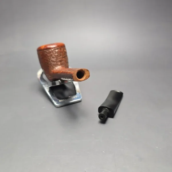 Julius Vesz 1988 Hand Cut 2 Partially Rusticated Canadian Estate Briar Pipe, Other Estates - Image 14