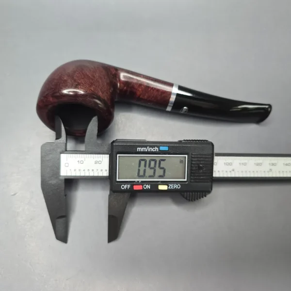 Rossi Rubino Antico 8316 Smooth Pot w/ Nickel Briar Pipe, New, 6mm - Image 14