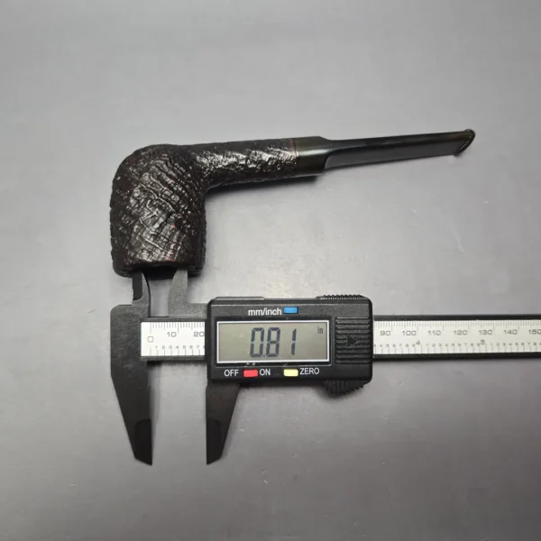 Barling's Make Pre-Transition YOW Fossil 250 EXEL Sandblasted Billiard Estate Briar Pipe, English Estates - Image 13