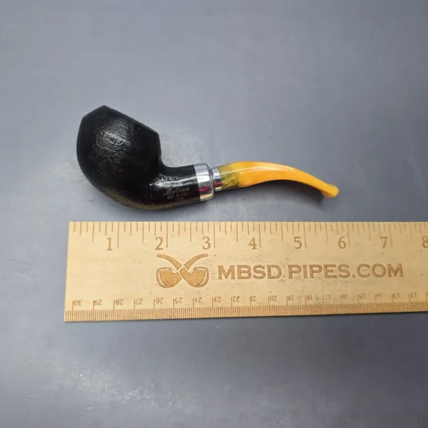 Molina Ambra 103 Sandblasted Rhodesian Briar Pipe, New, 9mm - Image 11