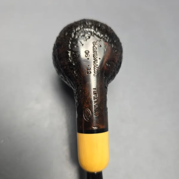 Caminetto (2018) Sandblasted Apple w/ Boxwood Estate Briar Pipe, Italian Esates - Image 8
